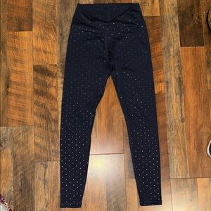 Scorpio Sol Navy Leggings with Gold Dots